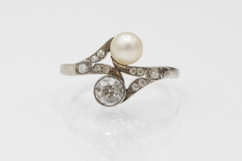 Art nouveau toi moi ring - art,