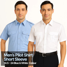 Men's Pilot Shirt S/S White &