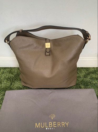 Genuine mulberry taupe - mulberry, pebbled