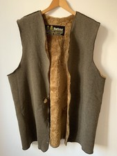 Barbour Warm Pile Liner Mens 40in 102cm Brown Vintage Made in England Fleece