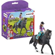 Schleich Horse Club 42541 Lisa & Storm Hanoverian Gelding & Articulated Figure
