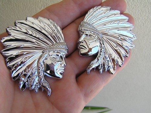 Indian chief pair - pair, badges