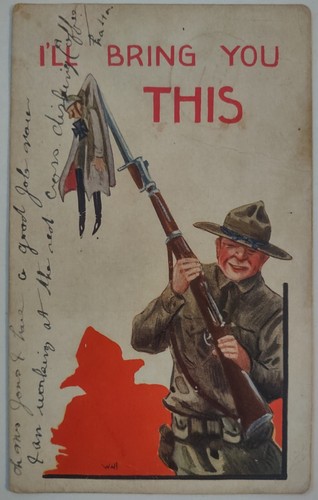 Vintage postcard ww1 - vintage,