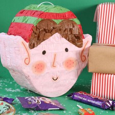 CHRISTMAS ELF HEAD PINATA