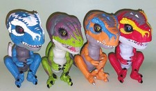 4 Fingerlings Untamed Raptor Ripsaw Ironjaw Blaze Stealth Dinosaurs Wowwee Toys
