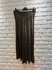 ZARA leopard print satin midi
