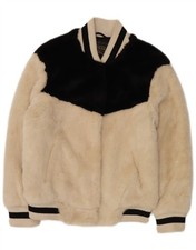 GUESS Womens Faux Fur Bomber