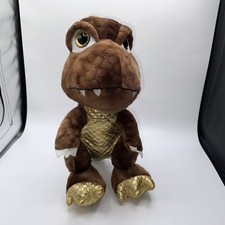 Kandytoys Brown Dinosaur With Big Gold Sparkly Eyes VGC