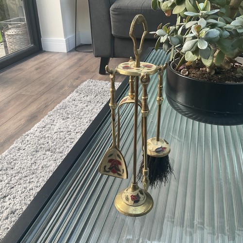 Vintage brass fireside - vintage,