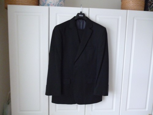 Gents black suit bracers - m&s,