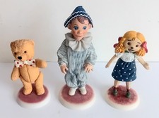 Robert Harrop Andy Pandy Figures. Andy Pandy, Looby Loo, Teddy. 