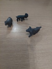 3 x Miniature Cast Iron Small