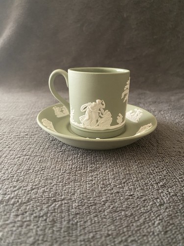 Wedgwood green jasperware - green, cup