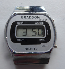 BRADDON - DIGITAL WATCH - LCD WRISTWATCH - QUARTZ - early 1980s - WORKING