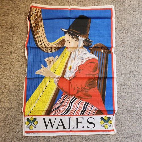 Vintage retro 1970s tea towel - vintage,