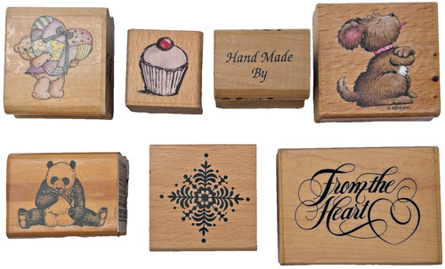 Vintage rubber craft - vintage, stamps
