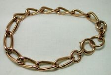 Antique Fantastic Quality Heavy 9ct Rose Gold Albert Bracelet 22011