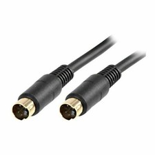 15m SVHS S Video Svideo S-VHS 4 pin Lead TV Out Video Cable Lead GOLD