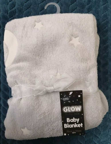 Grey fleece blanket - b&m,