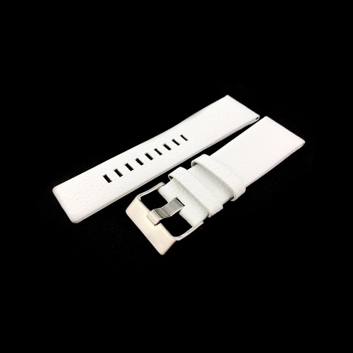 White genuine leather strap - genuine,
