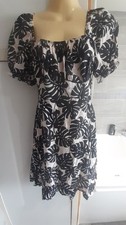 Primark Black White Leaf print