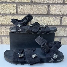 Nike ACG Black All Terrain Hiking Sandals Men’s Size UK10 Hook And Loop Strap