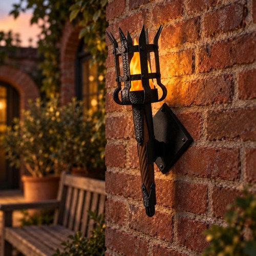 Retro medieval style torch - medieval,