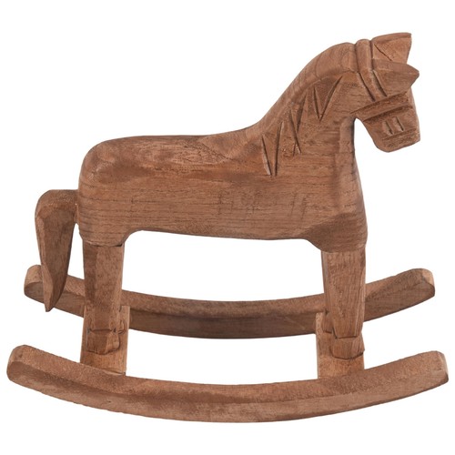 Vintage wood rocking horse - vintage,