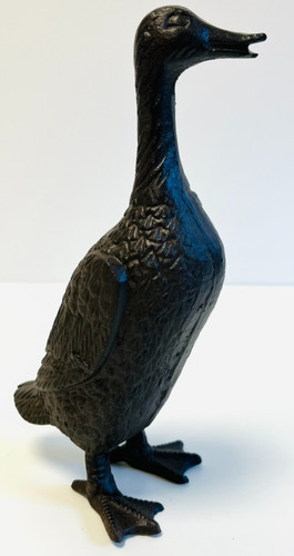 Vintage cast iron duck - cast,