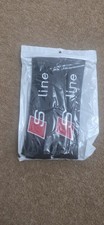2x Audi Sline Car Seat Belt Covers Safety Shoulder Strap Cushion Pad
