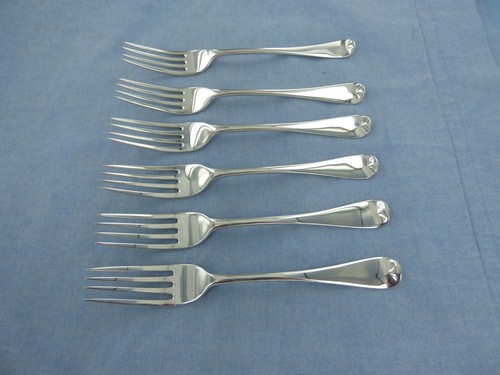 Antique set six sterling - an,