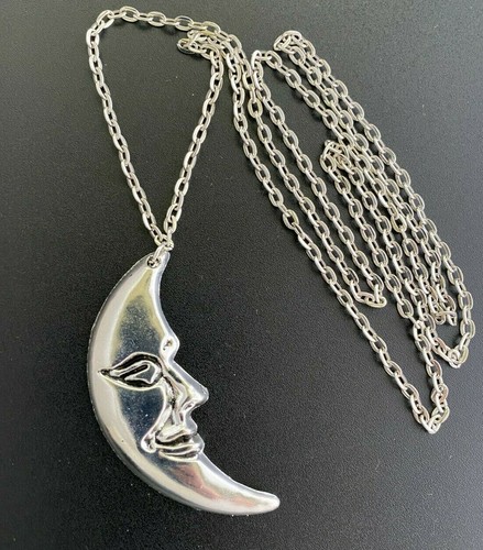 Tibetan silver large crescent - tibetan,