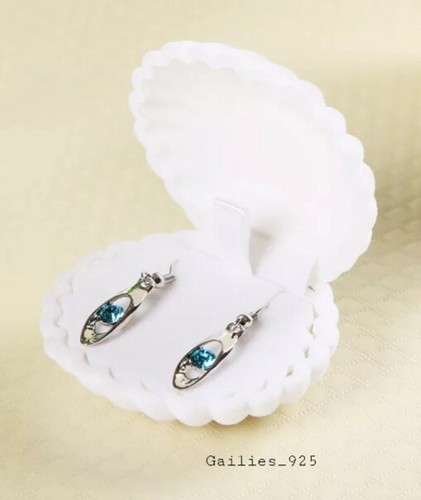 Jewellery box white clam 6cm - clam,