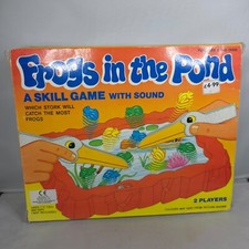RARE 1987 Tomland Industries - Frogs in the Pond - Complete Skill Game Hong Kong