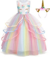 Girls Unicorn Costume Dress