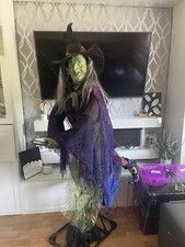 Gemmy Halloween Animatronic Wanda The Witch in asnew condition & original box 