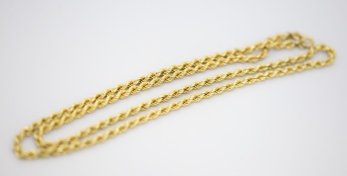 9ct heavy yellow gold rope - , 8.6