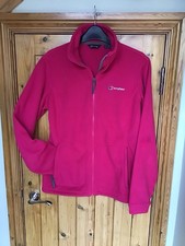 Berghaus Pink Fleece Jacket Size 12. Full Zip, Side Pockets. Very Little Wear.