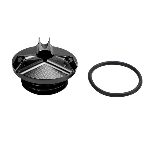 Engine oil drain - engine, black