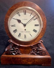 Fusee clock signed C bales