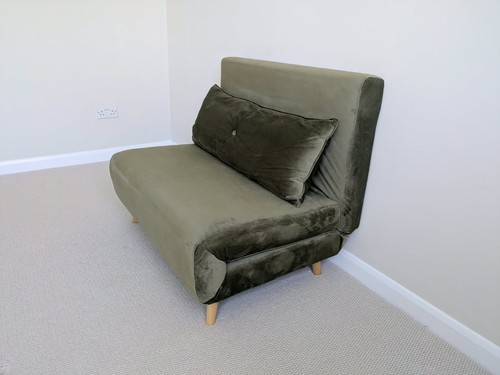 Habitat roma green velvet sofa - habitat,