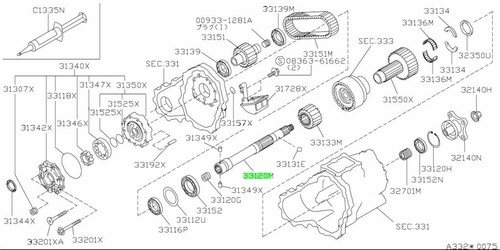 Shaft drive center for - drive,
