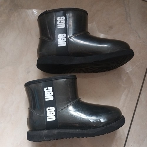 Girls black welly uggs - girls,
