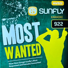 Sunfly Karaoke CDG CD Most Wanted Volume 922 CD+G Disc 15 Singing Tracks