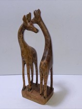 Hand Carved Wooden Giraffe