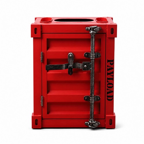Shipping container trash bin - container,