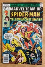 Marvel Team Up #59 (Spidey/The Wasp) Marvel Comics-1977-vgc- Pence Copy.