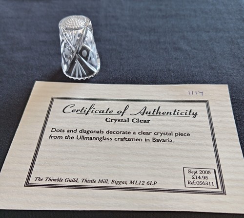 Crystal clear thimble - crystal,