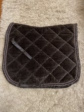 Eskadron velvet dressage saddlecloth full size large mocha crystal bling 