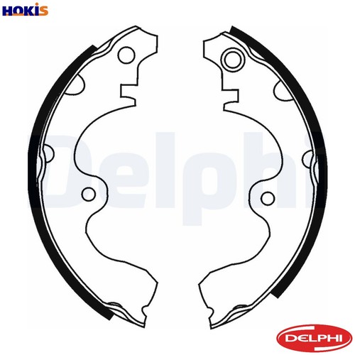 Brake shoe set - shoe, ls1638